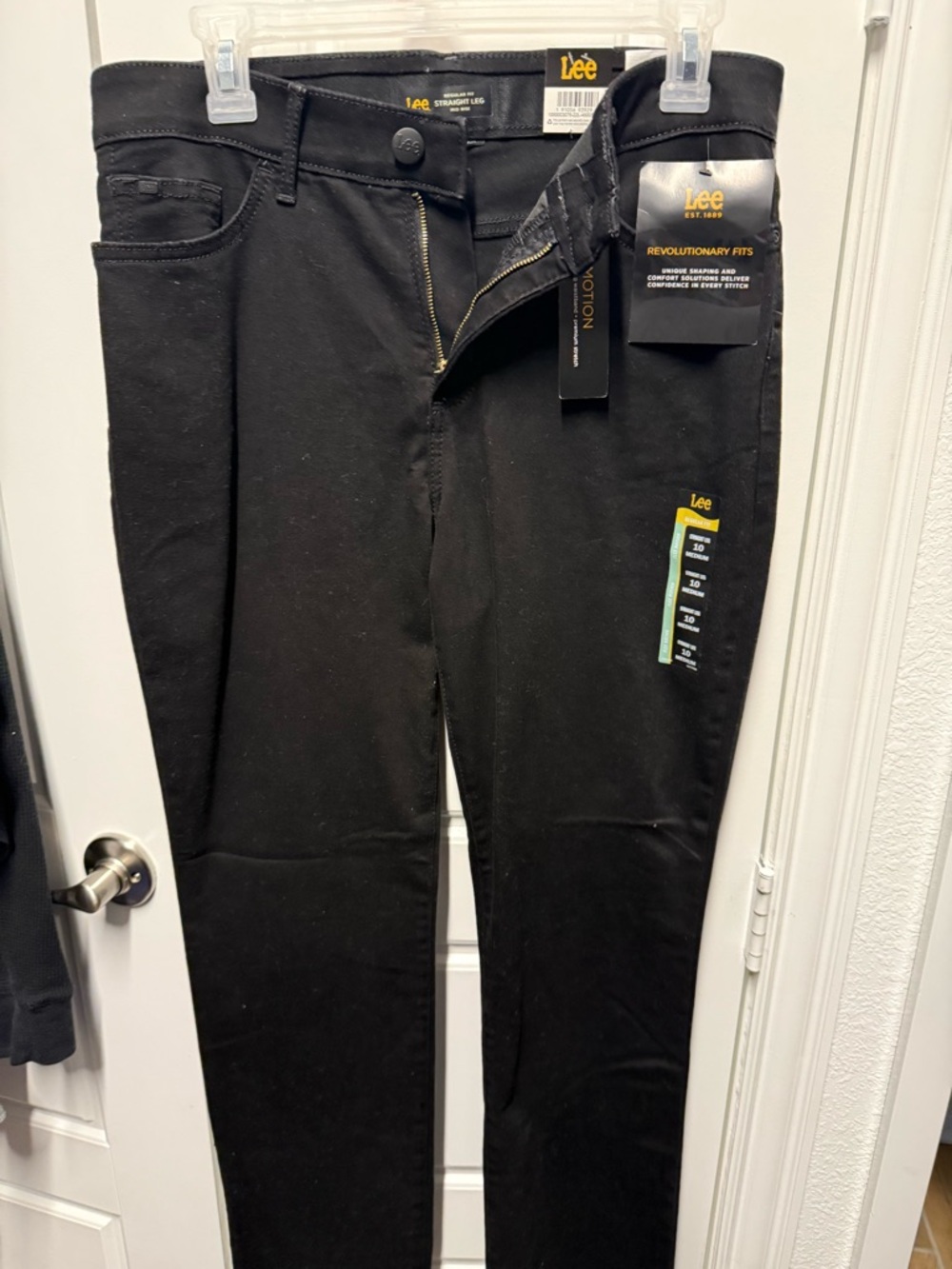 Lee Black Slim Straight Jeans